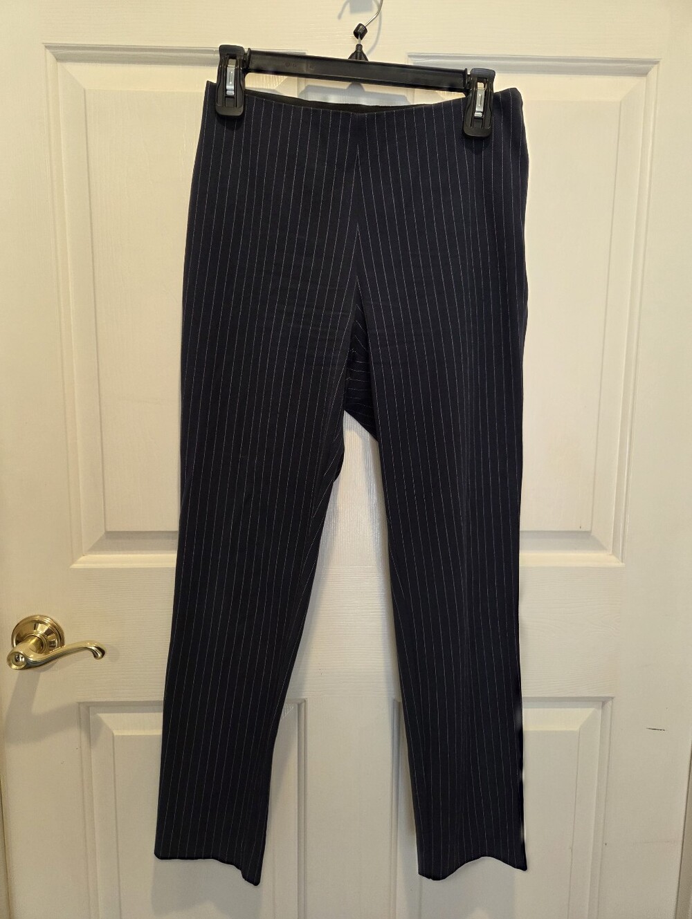 A New Day Navy Pinstripe Dress Pants Size 4 Ankle Length